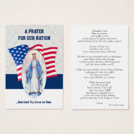 Amerikaanse Maagd Mary Heilige Kaart zonder vlag