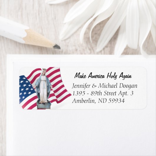 Amerikaanse Maagd Mary Religieuze Maagd die door d Etiket (Insitu)