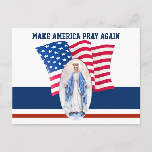 Amerikaanse Maagd Mary, zonder vlag Briefkaart (Voorkant)