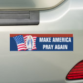 Amerikaanse Maagd Mary, zonder vlag Bumpersticker (Op auto)
