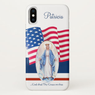 Amerikaanse Maagd Mary, zonder vlag Case-Mate iPhone Case