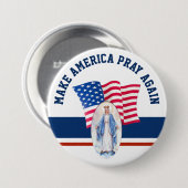 Amerikaanse Maagd Mary, zonder vlag Ronde Button 7,6 Cm (Voorkant /achterkant)