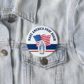 Amerikaanse Maagd Mary, zonder vlag Ronde Button 7,6 Cm (In situ)