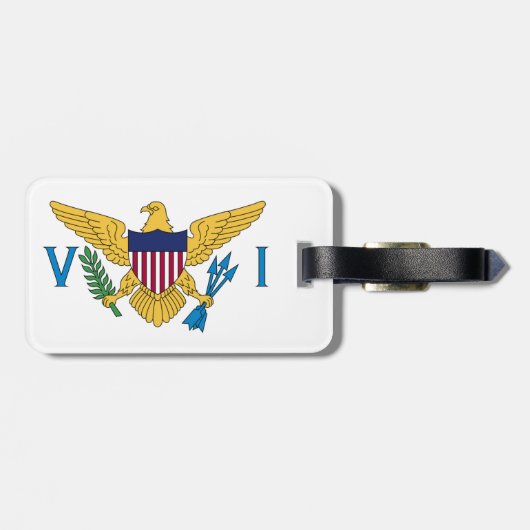 Amerikaanse Maagdeneilanden Bagagelabel (Achterkant horizontaal)