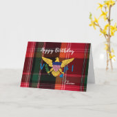 Amerikaanse Maagdeneilanden (Birthday US Maagdenei Kaart (Gele Bloem)