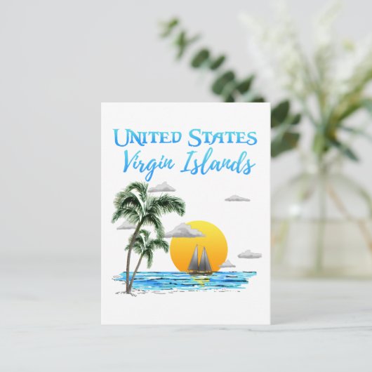 Amerikaanse Maagdeneilanden Briefkaart (Staand voorkant)