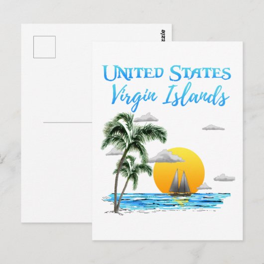 Amerikaanse Maagdeneilanden Briefkaart (Voorkant / Achterkant)