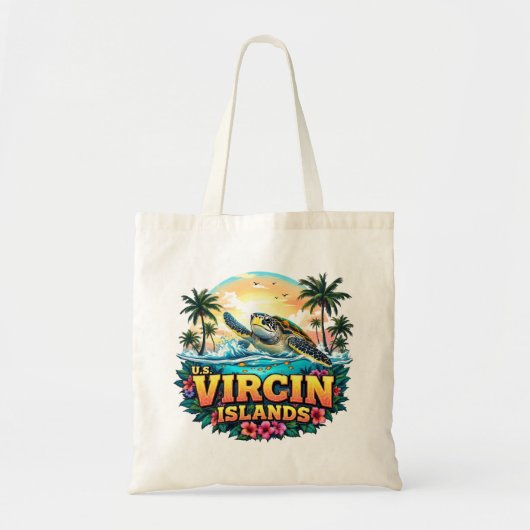 Amerikaanse Maagdeneilanden Caribisch gebied Tote Bag (Voorkant)