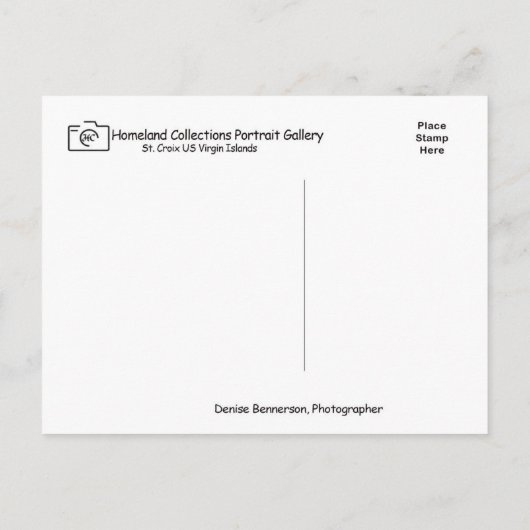 Amerikaanse Maagdeneilanden Caribisch strand Tropi Briefkaart (Achterkant)