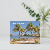 Amerikaanse Maagdeneilanden Caribisch strand Tropi Briefkaart (Staand voorkant)