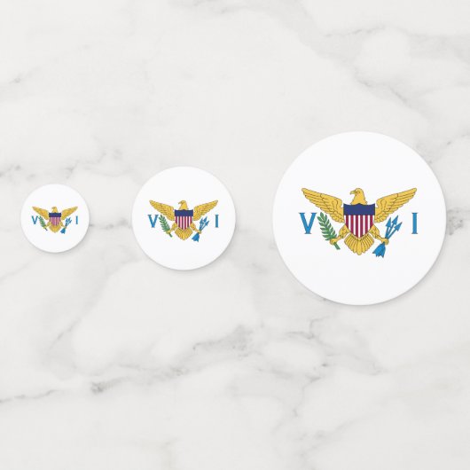 Amerikaanse Maagdeneilanden Confetti, feest, V Isl Confetti (Voorkanten)