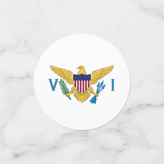 Amerikaanse Maagdeneilanden Confetti, feest, V Isl Confetti (Kleine voorkant)