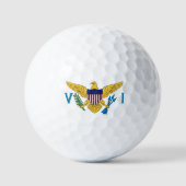 Amerikaanse Maagdeneilanden golfballen, staatsvlag Golfballen (Voorkant)