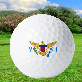 Amerikaanse Maagdeneilanden golfballen, staatsvlag Golfballen