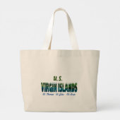 Amerikaanse Maagdeneilanden  Grote Tote Bag (Achterkant)