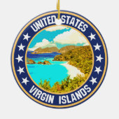 Amerikaanse Maagdeneilanden Keramisch Ornament (Achterkant)