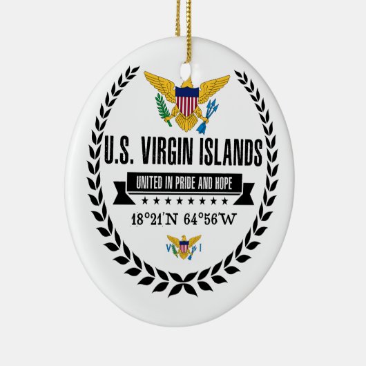 Amerikaanse Maagdeneilanden Keramisch Ornament (Rechts)