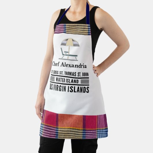Amerikaanse Maagdeneilanden Madras Caribbean Perso Schort (Insitu)