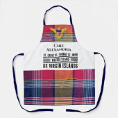 Amerikaanse Maagdeneilanden Madras Caribbean Perso Schort (Voorkant)