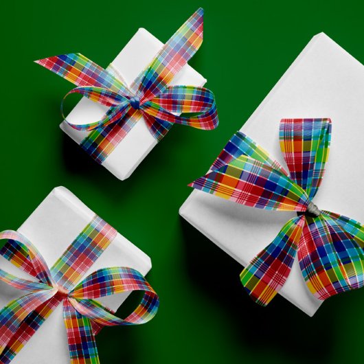 Amerikaanse Maagdeneilanden Madras Grosgrain Lint