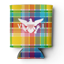 Amerikaanse Maagdeneilanden Madras Pattern & Flag