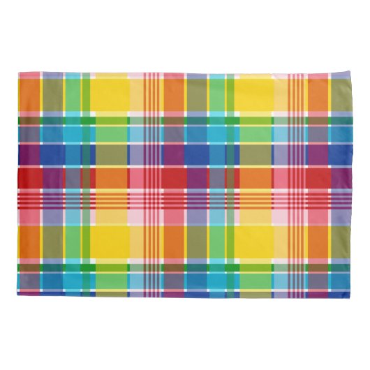 Amerikaanse Maagdeneilanden Madras Pattern Kussensloop (Achterkant)