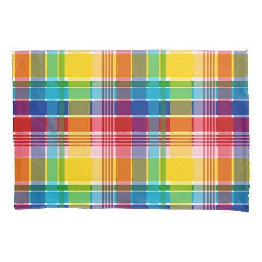 Amerikaanse Maagdeneilanden Madras Pattern Kussensloop (Voorkant)