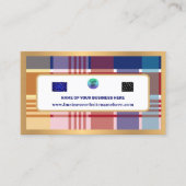 Amerikaanse Maagdeneilanden Madras Plaid Caribbean Visitekaartje (Voorkant)