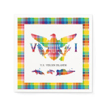 Amerikaanse Maagdeneilanden Madras, vlag en eiland