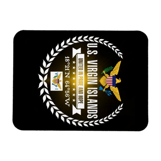 Amerikaanse Maagdeneilanden Magneet (Horizontaal)