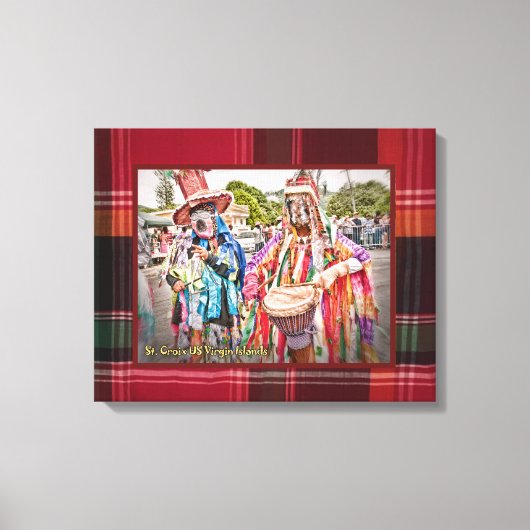 Amerikaanse Maagdeneilanden Masqueraders St. Croix Canvas Afdruk (Voorkant)