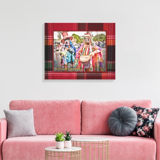 Amerikaanse Maagdeneilanden Masqueraders St. Croix Canvas Afdruk (Insitu (Woonkamer))