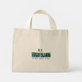 Amerikaanse Maagdeneilanden Mini Tote Bag (Achterkant)