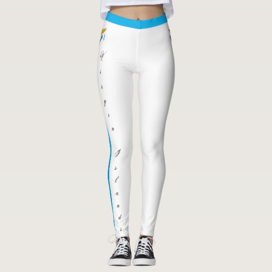 Amerikaanse Maagdeneilanden mode leggings, V Islan Leggings (Voorkant)