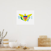 Amerikaanse Maagdeneilanden Poster (Keuken)