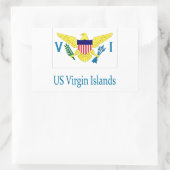 Amerikaanse Maagdeneilanden Rechthoekige Sticker (Tas)