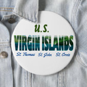 Amerikaanse Maagdeneilanden Ronde Button 6,0 Cm (In situ)