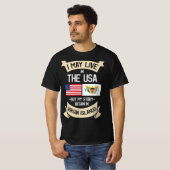 Amerikaanse Maagdeneilanden Roots American Flag US T-shirt (Voorkant volledig)