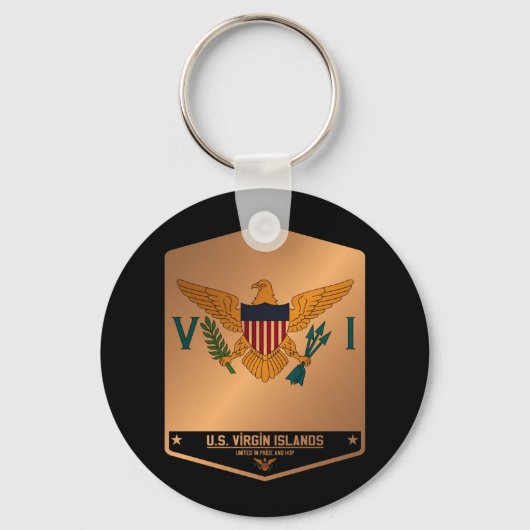 Amerikaanse Maagdeneilanden Sleutelhanger (Voorkant)