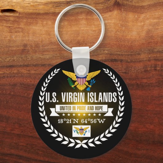Amerikaanse Maagdeneilanden Sleutelhanger (Voorkant)