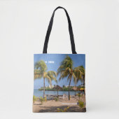 Amerikaanse Maagdeneilanden St. Croix Beach Palms  Tote Bag (Voorkant)