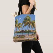 Amerikaanse Maagdeneilanden St. Croix Beach Palms  Tote Bag (Dichtbij)