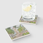 Amerikaanse Maagdeneilanden St. Croix Caribbean Pa Stenen Onderzetter (Zijkant)