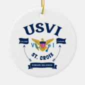 Amerikaanse Maagdeneilanden St. Croix Crucian USVI Keramisch Ornament (Voorkant)