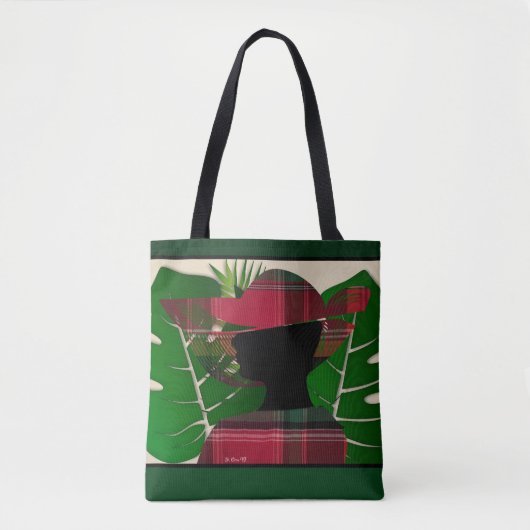 Amerikaanse Maagdeneilanden St. Croix Madras tropi Tote Bag (Voorkant)