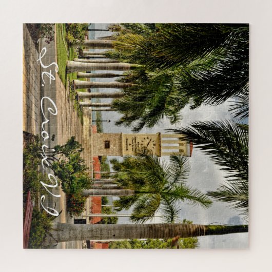 Amerikaanse Maagdeneilanden St. Croix Palm Trees T Legpuzzel (Horizontaal)