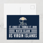 Amerikaanse Maagdeneilanden St. Croix St. Thomas U Briefkaart (Voorkant / Achterkant)