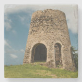 Amerikaanse Maagdeneilanden St. Croix Sugar Mill U Stenen Onderzetter (Voorkant)