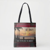 Amerikaanse Maagdeneilanden St. Croix Sunset Madra Tote Bag (Voorkant)