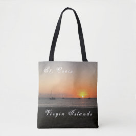 Amerikaanse Maagdeneilanden St. Croix Sunset Tropi Tote Bag